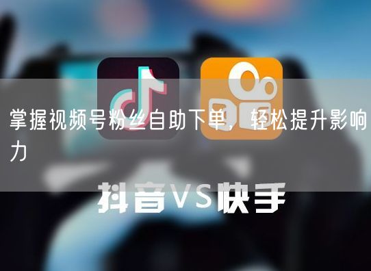 掌握视频号粉丝自助下单，轻松提升影响力
