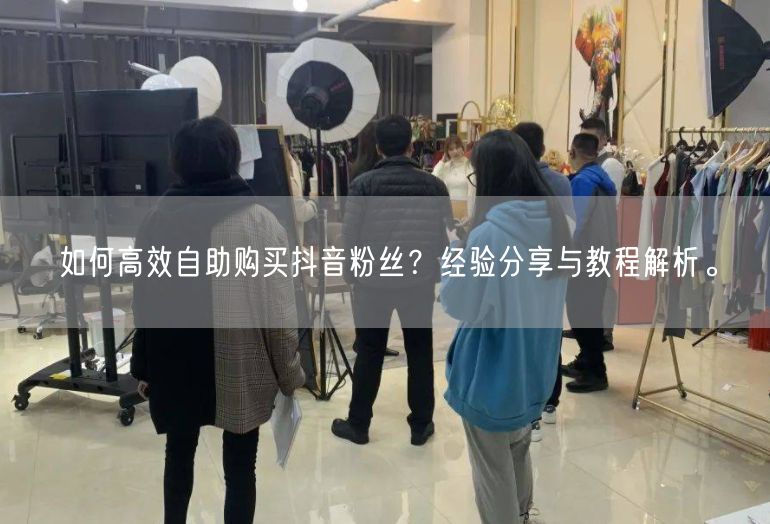如何高效自助购买抖音粉丝？经验分享与教程解析。